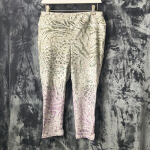 Chico's Multicolor Animal Print Leggings Cropped